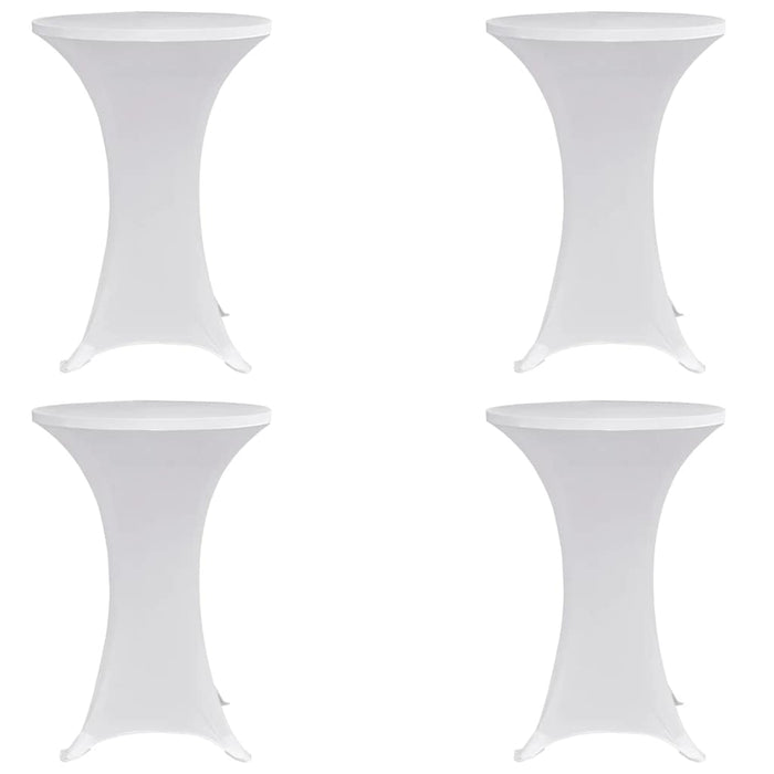 Husă de masă cu picior Ø60 cm, 4 buc., alb, elastic - WALTI WALTI
