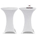 Husă de masă cu picior Ø60 cm, 4 buc., alb, elastic - WALTI WALTI