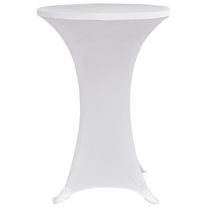 Husă de masă cu picior Ø60 cm, 4 buc., alb, elastic - WALTI WALTI
