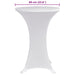 Husă de masă cu picior Ø60 cm, 4 buc., alb, elastic - WALTI WALTI
