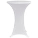 Husă de masă cu picior Ø70 cm, 4 buc., alb, elastic - WALTI WALTI