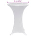 Husă de masă cu picior Ø70 cm, 4 buc., alb, elastic - WALTI WALTI