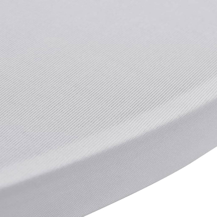 Husă de masă cu picior, Ø80 cm, alb, elastic, 4 buc. - WALTI WALTI