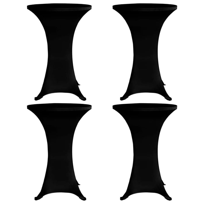 Husă de masă cu picior Ø60 cm, 4 buc., negru, elastic - WALTI WALTI