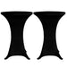 Husă de masă cu picior Ø60 cm, 4 buc., negru, elastic - WALTI WALTI