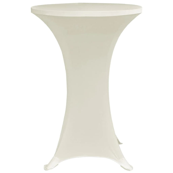 Husă de masă cu picior, 4 buc., crem, Ø60 cm, elastic - WALTI WALTI
