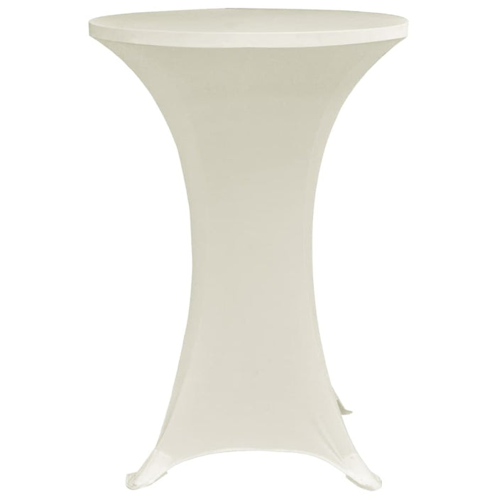 Husă de masă cu picior Ø70 cm, 4 buc., crem, elastic - WALTI WALTI