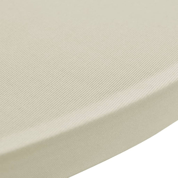 Husă de masă cu picior Ø70 cm, 4 buc., crem, elastic - WALTI WALTI