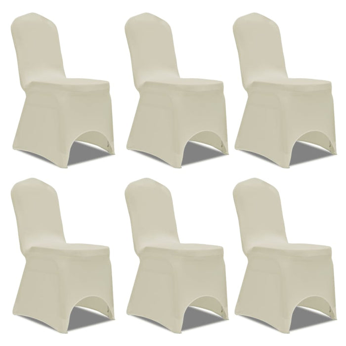 Huse elastice pentru scaun, 12 buc., crem - WALTI WALTI