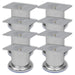 Picioare rotunde de canapea, 8 buc., 60 mm, crom - WALTI WALTI