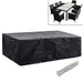 Huse mobilier grădină 2 buc. 300x140cm set poliratan 10 ocheți - WALTI WALTI