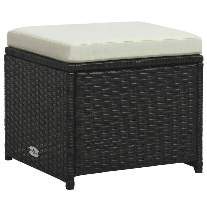 Set mobilier de grădină cu perne, 6 piese, maro, poliratan - WALTI WALTI