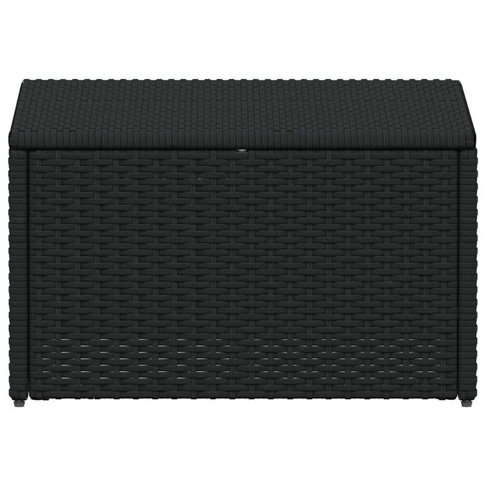 Set mobilier de grădină cu perne, 4 piese, negru, poliratan - WALTI WALTI