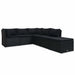 Set mobilier de grădină cu perne, 4 piese, negru, poliratan - WALTI WALTI