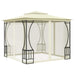 Pavilion cu plase, crem, 300 x 300 x 265 cm - WALTI WALTI