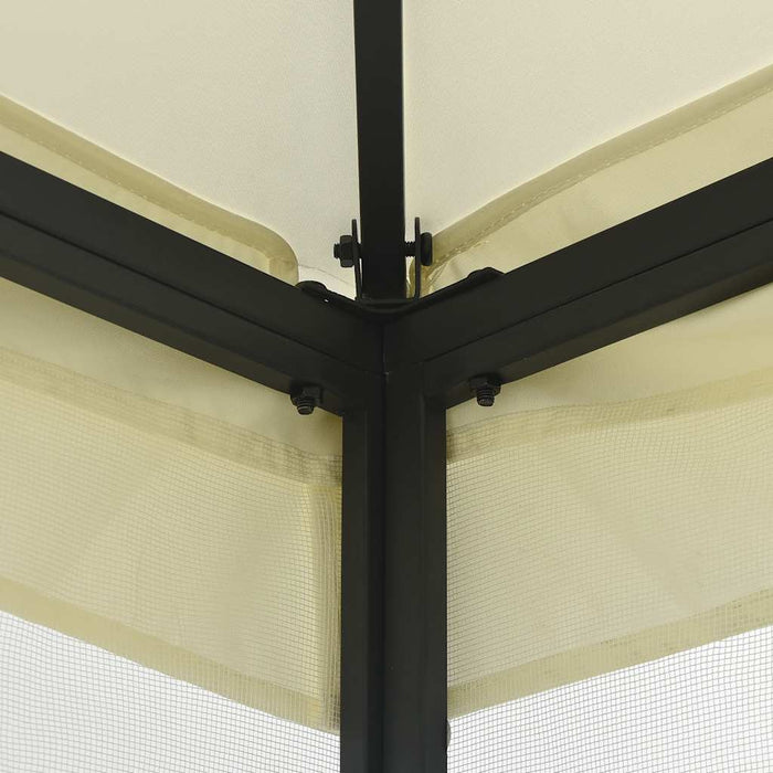 Pavilion cu plase, crem, 300 x 300 x 265 cm - WALTI WALTI