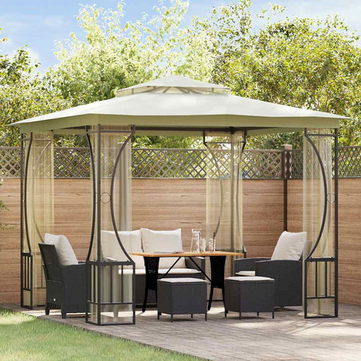 Pavilion cu plase, crem, 300 x 300 x 265 cm - WALTI WALTI