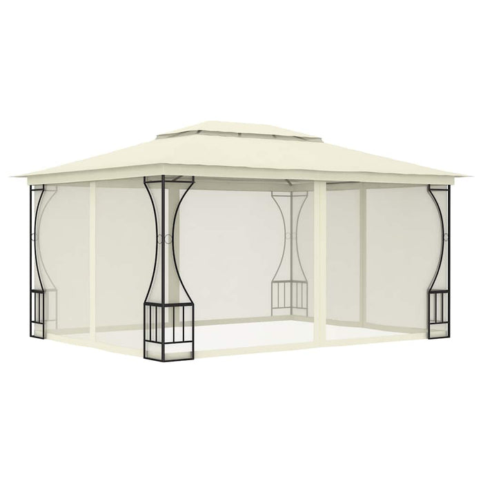 Pavilion cu plase, crem, 300 x 400 x 265 cm - WALTI WALTI