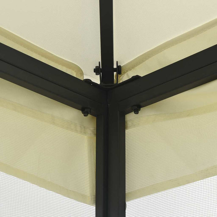 Pavilion cu plase, crem, 300 x 400 x 265 cm - WALTI WALTI