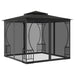 Pavilion cu plase, antracit, 300 x 300 x 265 cm - WALTI WALTI