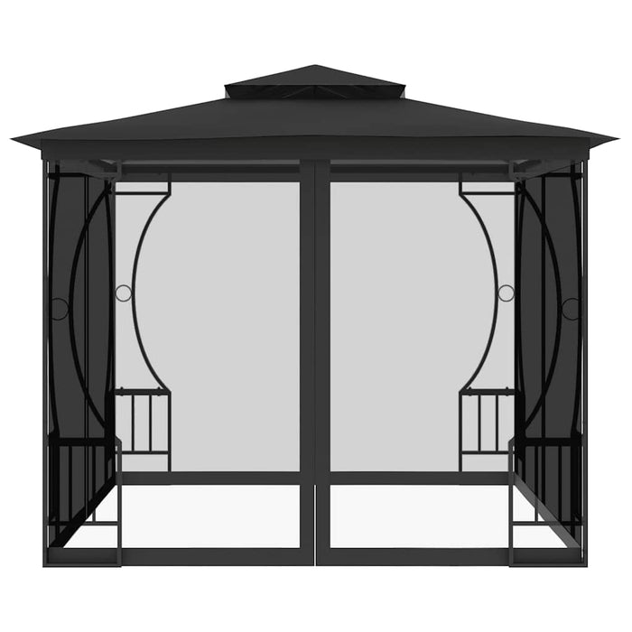 Pavilion cu plase, antracit, 300 x 300 x 265 cm - WALTI WALTI