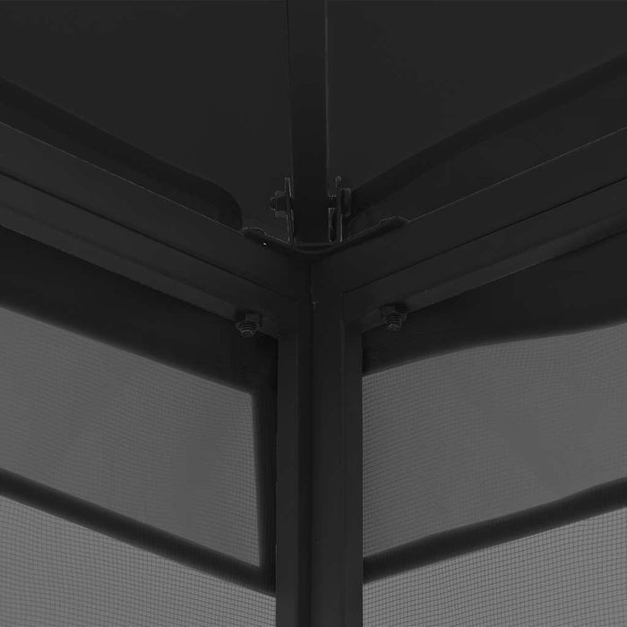 Pavilion cu plase, antracit, 300 x 300 x 265 cm - WALTI WALTI