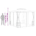 Pavilion cu plase, antracit, 300 x 300 x 265 cm - WALTI WALTI