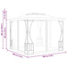 Pavilion cu plase, antracit, 300 x 300 x 265 cm - WALTI WALTI