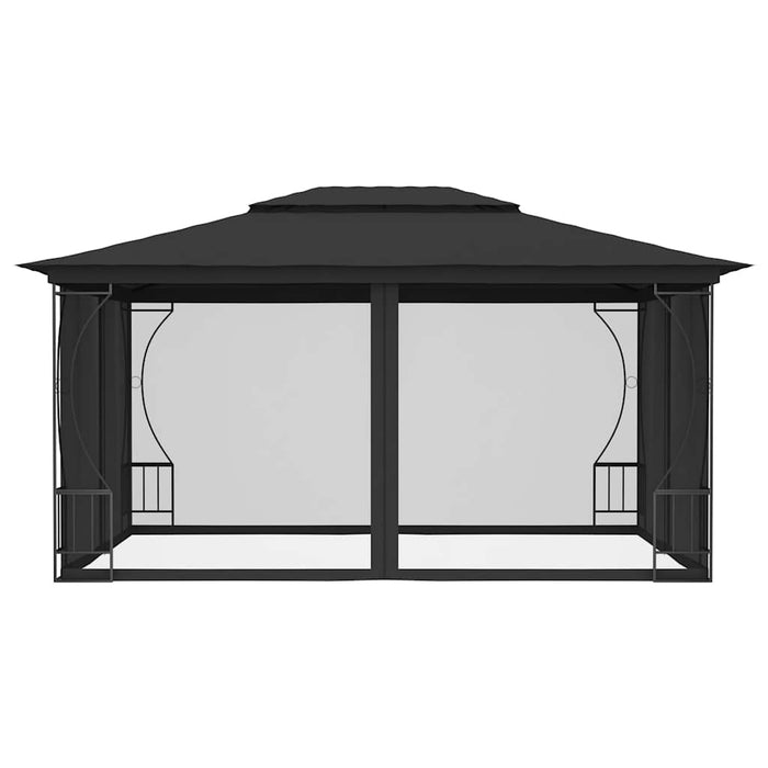 Pavilion cu plase, antracit, 300 x 400 x 265 cm - WALTI WALTI
