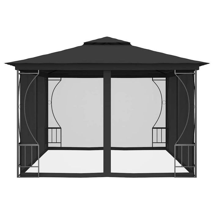Pavilion cu plase, antracit, 300 x 400 x 265 cm - WALTI WALTI