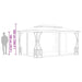 Pavilion cu plase, antracit, 300 x 400 x 265 cm - WALTI WALTI