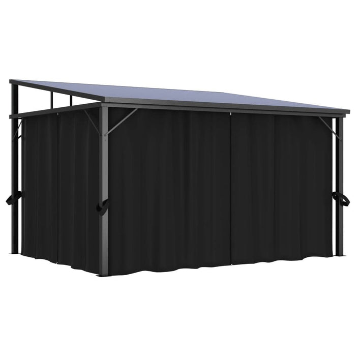 Pavilion cu perdele, antracit, 405 x 294 x 244 cm - WALTI WALTI