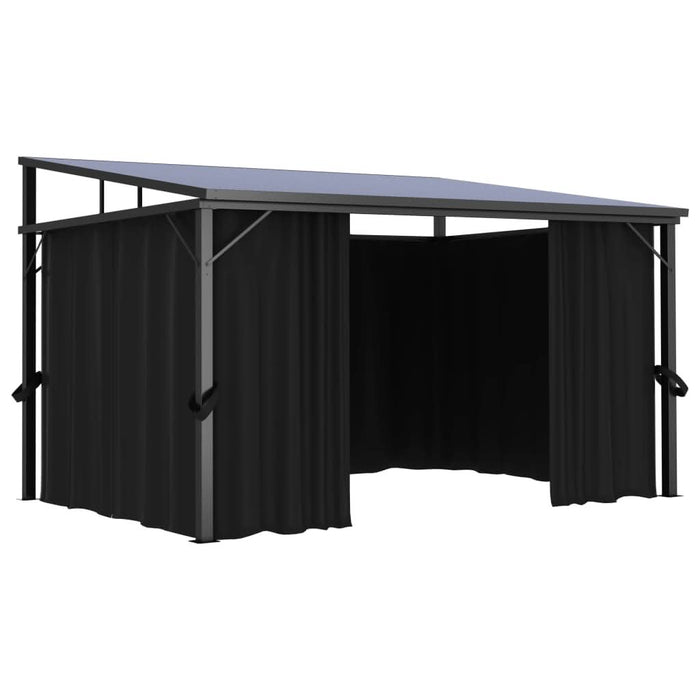 Pavilion cu perdele, antracit, 405 x 294 x 244 cm - WALTI WALTI