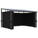 Pavilion cu perdele, antracit, 405 x 294 x 244 cm - WALTI WALTI