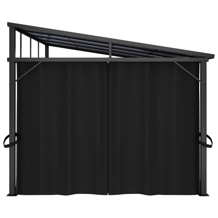 Pavilion cu perdele, antracit, 405 x 294 x 244 cm - WALTI WALTI