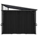 Pavilion cu perdele, antracit, 405 x 294 x 244 cm - WALTI WALTI