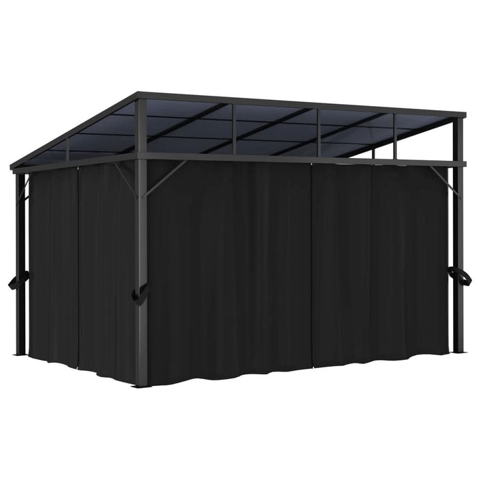 Pavilion cu perdele, antracit, 405 x 294 x 244 cm - WALTI WALTI