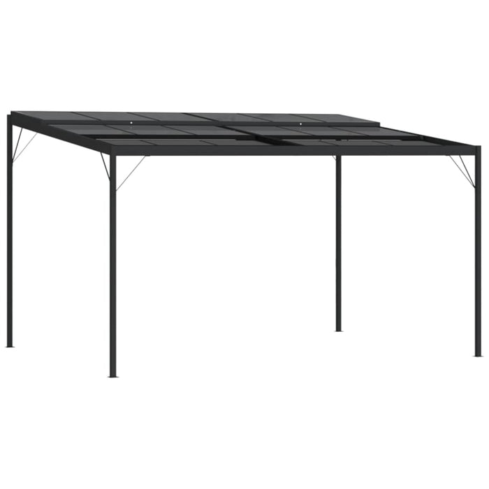 Pavilion cu acoperiș, antracit, 4x3x2,5 m, aluminiu și oțel - WALTI WALTI