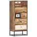 Dulap cu sertare, 45 x 30 x 105 cm, lemn masiv reciclat - WALTI WALTI