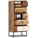 Dulap cu sertare, 45 x 30 x 105 cm, lemn masiv reciclat - WALTI WALTI