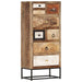Dulap cu sertare, 45 x 30 x 105 cm, lemn masiv reciclat - WALTI WALTI