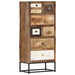 Dulap cu sertare, 45 x 30 x 105 cm, lemn masiv reciclat - WALTI WALTI