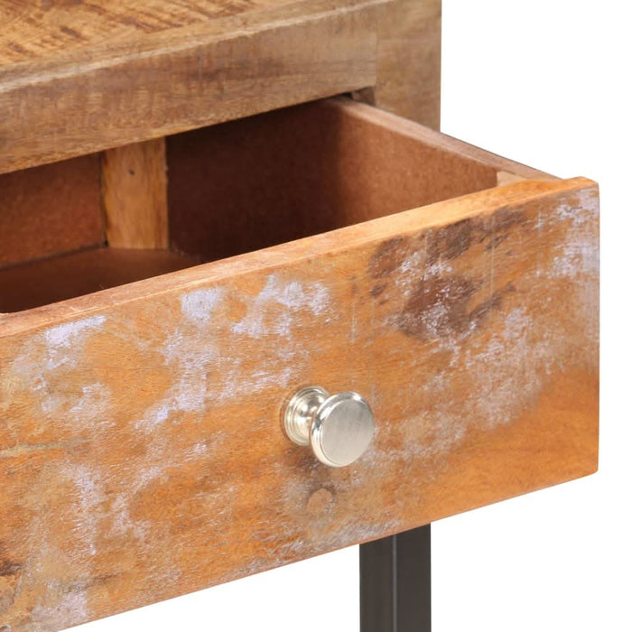 Masă consolă, auriu, 90 x 30 x 75 cm, lemn masiv reciclat - WALTI WALTI