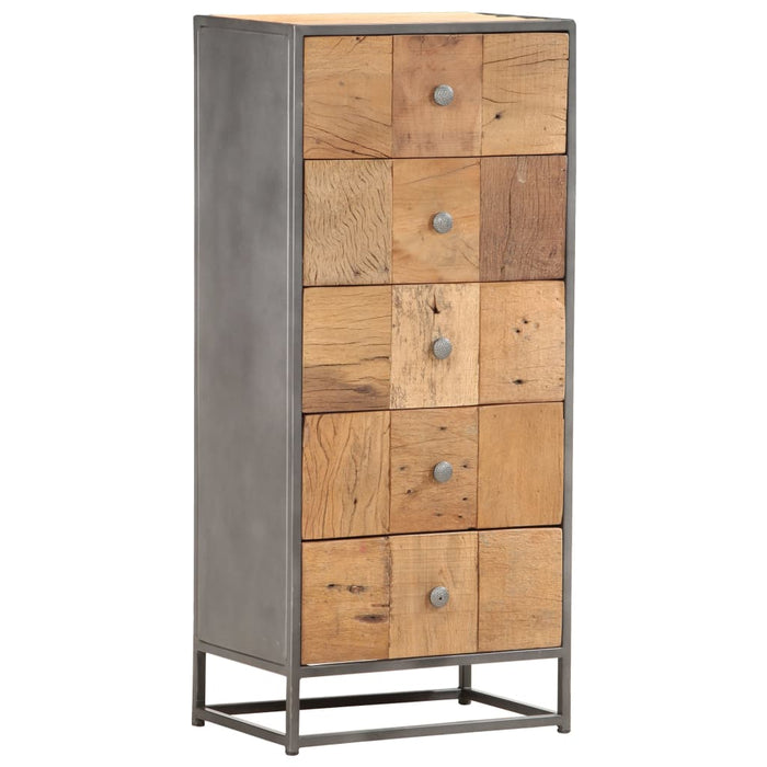Dulap cu sertare, 45 x 30 x 100 cm, lemn masiv reciclat - WALTI WALTI