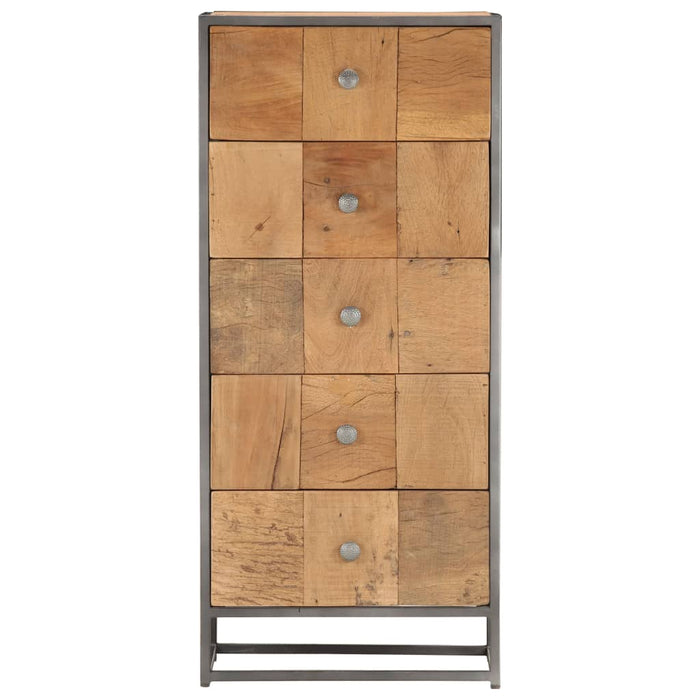 Dulap cu sertare, 45 x 30 x 100 cm, lemn masiv reciclat - WALTI WALTI
