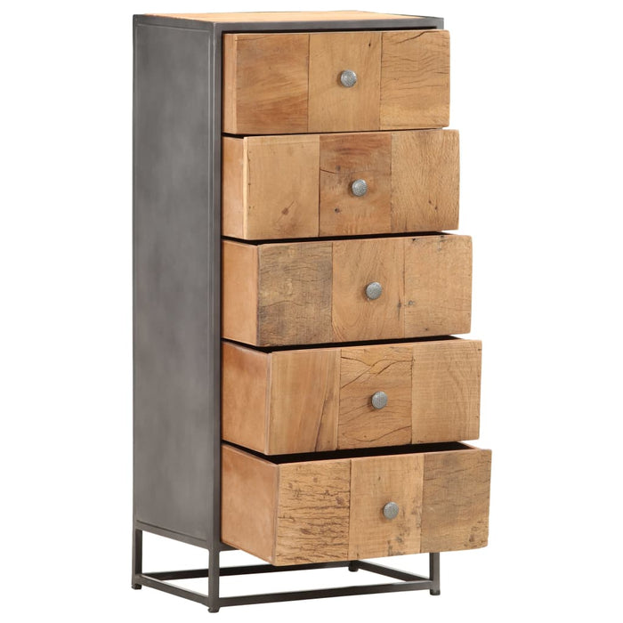 Dulap cu sertare, 45 x 30 x 100 cm, lemn masiv reciclat - WALTI WALTI