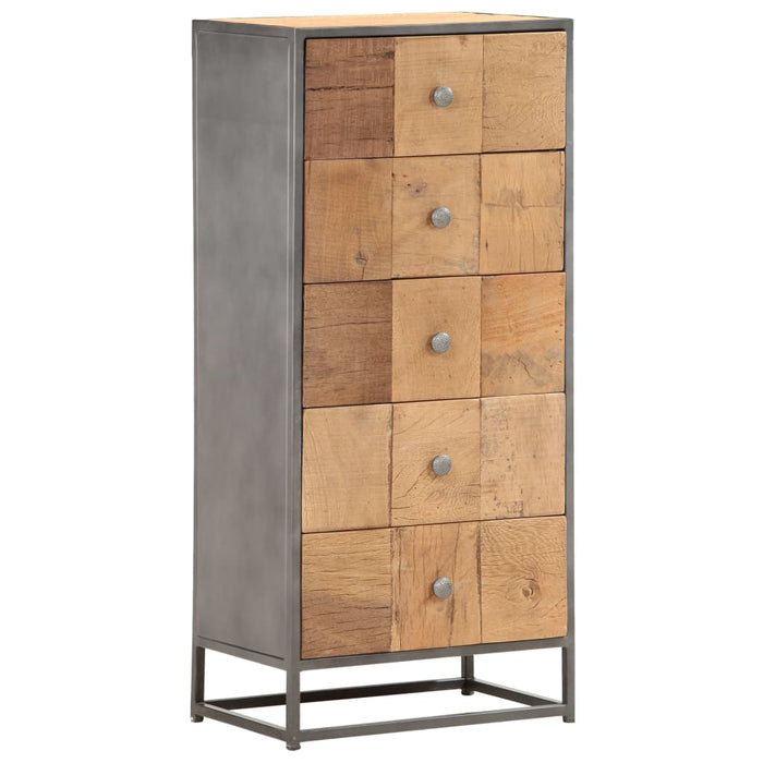 Dulap cu sertare, 45 x 30 x 100 cm, lemn masiv reciclat - WALTI WALTI