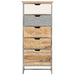 Dulap cu sertare, 45 x 30 x 105 cm, lemn masiv de mango - WALTI WALTI
