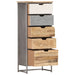Dulap cu sertare, 45 x 30 x 105 cm, lemn masiv de mango - WALTI WALTI