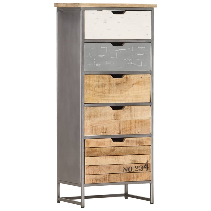 Dulap cu sertare, 45 x 30 x 105 cm, lemn masiv de mango - WALTI WALTI